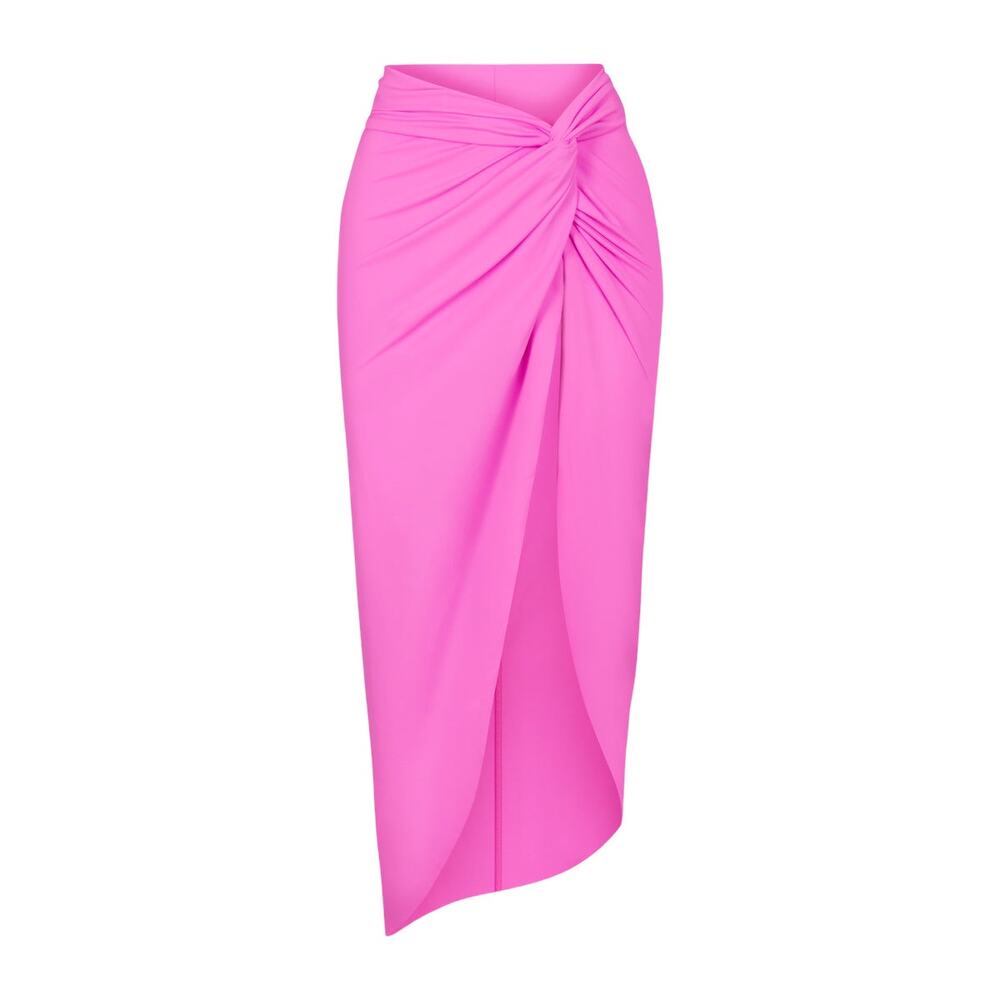 NWT SKIMS Signature Swim Sarong Skirt - Taffy - XL